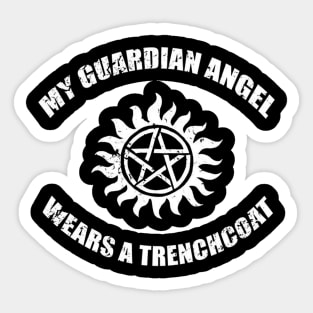 Angel with trenchcoat Sticker